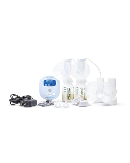 Ameda Mya Joy Plus Hospital Strength Portable Electric Breast Pump-Versatile Single or Double Pumping-Hospital Strength (250 mmHg)-LCD Display With Timer-Stimulation and Expression Modes-12 Expression Levels-Rechargeable Battery-Discreet Pumping