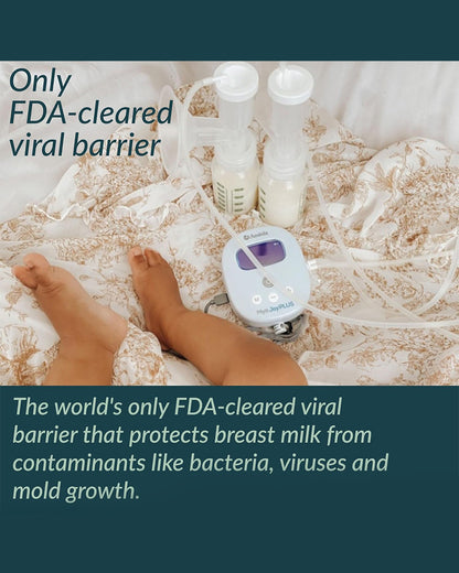 Ameda Mya Joy Plus Hospital Strength Portable Electric Breast Pump-Versatile Single or Double Pumping-Hospital Strength (250 mmHg)-LCD Display With Timer-Stimulation and Expression Modes-12 Expression Levels-Rechargeable Battery-Discreet Pumping