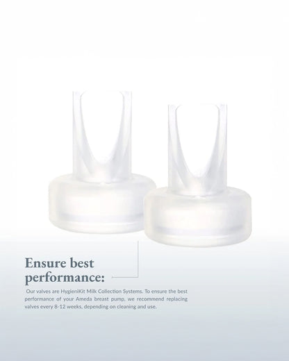 Ameda Silicone Replacement Valves-Breast Pump Replacement Accessories-Compatible with Hygiene Kit Milk Collection System-Pack of 2