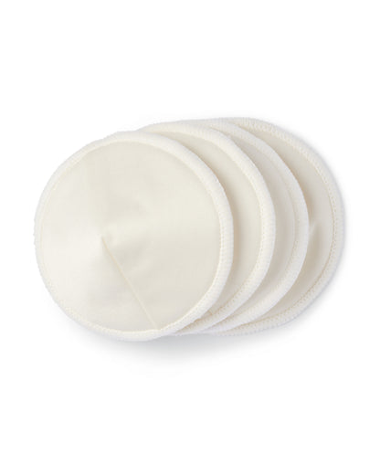 Ameda Contoured Washable Nursing Pads-Three Layered-Super Absorbent Cotton Fabric-Pack of 4