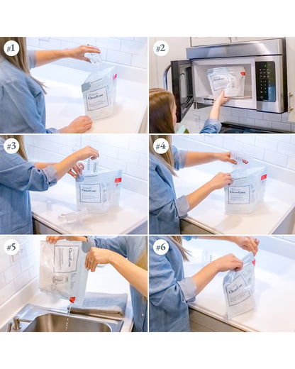 Ameda CleanEase Microwaveable Steam Sterilizer Bags-BPA Free-Pack of 7-20 Uses Per Bag