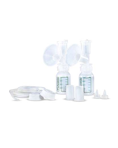Ameda Universal Single hygiene Kit Milk Collection System-Comprehensive Accessory Kit With Extra Valve Included-BPA/DEHP Free-Universal Compatibility-2 Kits