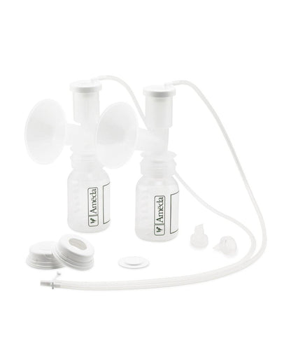 Ameda Universal Single hygiene Kit Milk Collection System-Comprehensive Accessory Kit With Extra Valve Included-BPA/DEHP Free-Universal Compatibility-2 Kits