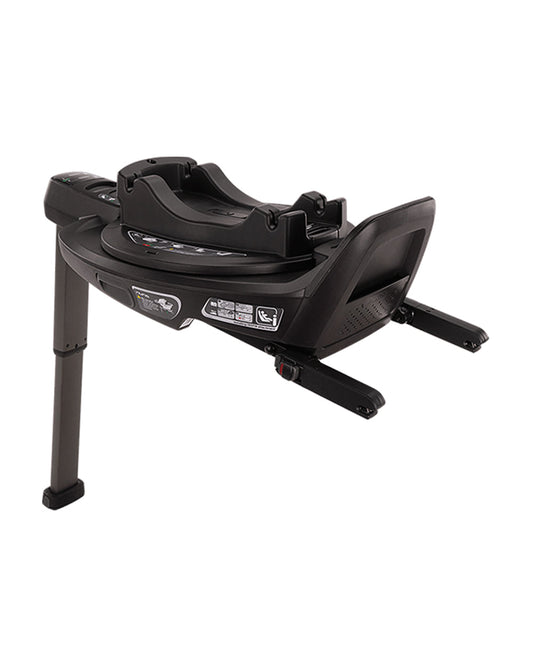 Nuna Cari Next Carry Cot With Base Curv-Carry Cot Features (Doubling As Car Seat and Carry Cot, 3 Point Harness, Upto 13 Kg)-Base Features (Smart Swivel Lock- Button For 360 Degrees Rotation Adjustment)-Granite & Caviar