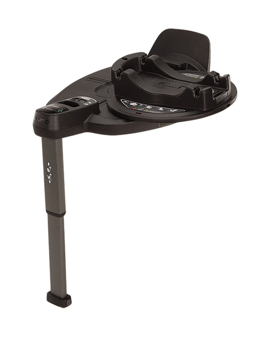 Nuna Cari Next Carry Cot With Base Curv-Carry Cot Features (Doubling As Car Seat and Carry Cot, 3 Point Harness, Upto 13 Kg)-Base Features (Smart Swivel Lock- Button For 360 Degrees Rotation Adjustment)-Granite & Caviar