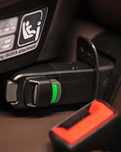 Nuna Arra Next Car Seat With Base Curv-Car Seat Features (Rear Facing, 3 Positions & 157 Degrees Flat Reclining Seat, For 0 to 1.5Y-Base Features (Smart Swivel Lock, Steel Stability Leg)-Granite & Caviar