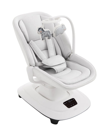 Mastela Deluxe Multi Motion Baby Cradle-Multi Recline Position-5 Point Harness-12 Built In Melodies-For 0 to 36M (Upto 15Kg)-White