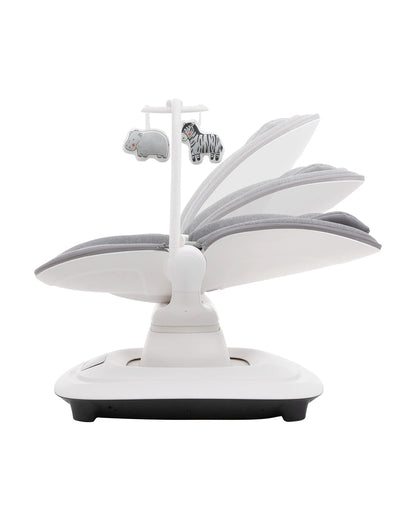 Mastela Deluxe Multi Motion Baby Cradle-Multi Recline Position-5 Point Harness-12 Built In Melodies-For 0 to 36M (Upto 15Kg)-Grey