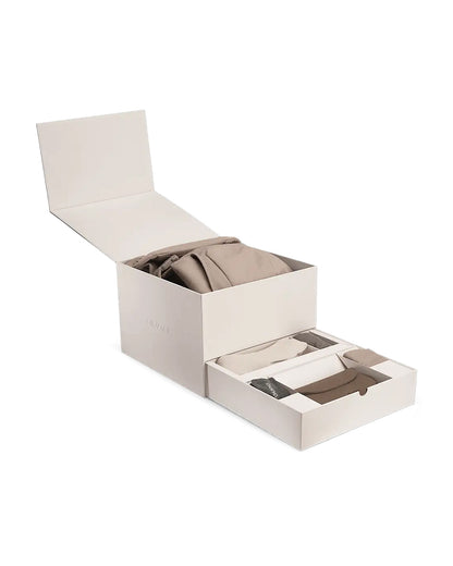 Nuna Cudl Luxe Baby Carrier-4 Carrying Position-Made With 70% Cashmere & 30% Silk Blend-Perfectly Giftable-With Laundry Bag, Pouch, Socks, Bibs, Harness Cover & Storage Bag-For 0 to 3Y (Upto 16 Kg)-Dusk