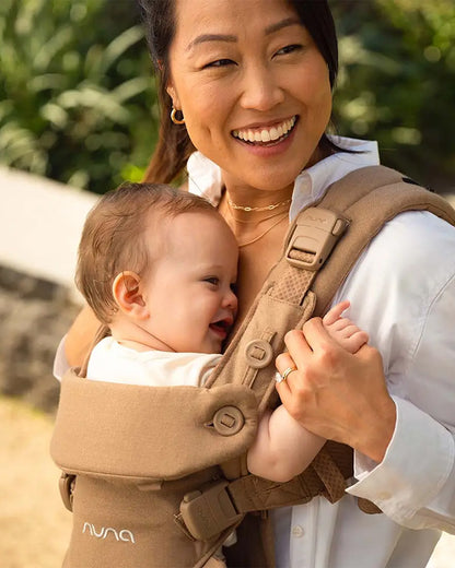 Nuna Cudl Luxe Baby Carrier-4 Carrying Position-Made With 70% Cashmere & 30% Silk Blend-Perfectly Giftable-With Laundry Bag, Pouch, Socks, Bibs, Harness Cover & Storage Bag-For 0 to 3Y (Upto 16 Kg)-Dusk