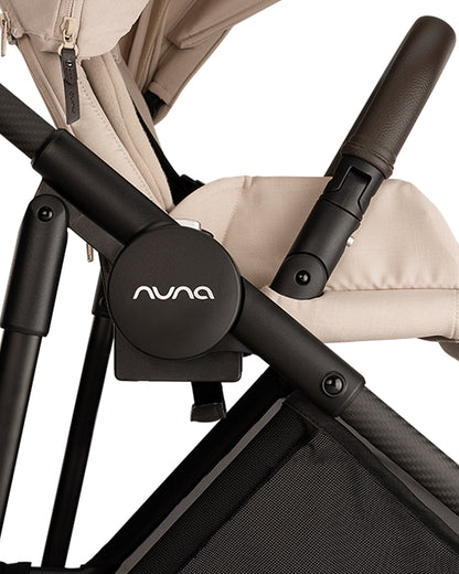 Nuna Ixxa Next Lightweight Baby Stroller-Height Adjustable Parent Handle Bar-Reversible & Flat Reclining Seat-One Hand Fold-2 Years Warranty-For 0 to 4Y (Upto 22 Kg)-Biscotti
