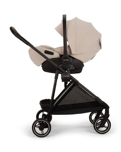 Nuna Ixxa Next Lightweight Baby Stroller-Height Adjustable Parent Handle Bar-Reversible & Flat Reclining Seat-One Hand Fold-2 Years Warranty-For 0 to 4Y (Upto 22 Kg)-Biscotti
