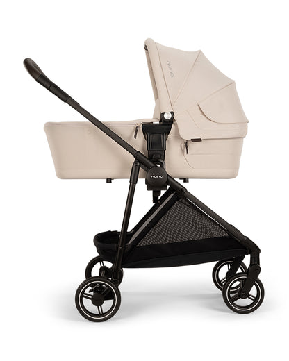 Nuna Ixxa Next Lightweight Baby Stroller-Height Adjustable Parent Handle Bar-Reversible & Flat Reclining Seat-One Hand Fold-2 Years Warranty-For 0 to 4Y (Upto 22 Kg)-Biscotti
