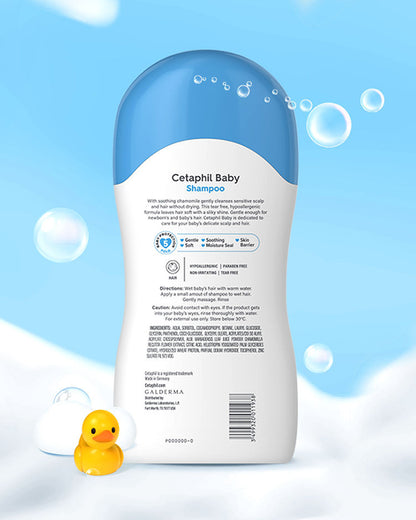 Cetaphil Baby Shampoo-With Chamomile, Pro-Vitamin B5 & Aloe Vera-For Cleansing & Soothing Sensitive Scalp