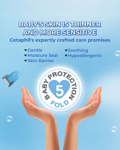 Cetaphil Baby Lotion-With Shea Butter, Vitamin E & Pro-Vitamin B5-Hydrates, Softens & Nourishes Skin