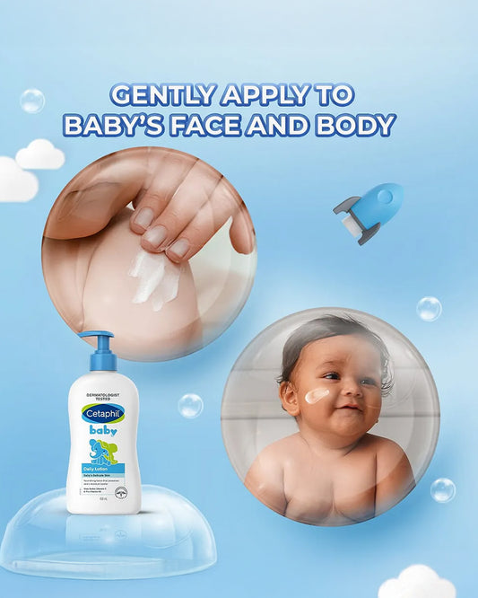 Cetaphil Baby Lotion-With Shea Butter, Vitamin E & Pro-Vitamin B5-Hydrates, Softens & Nourishes Skin