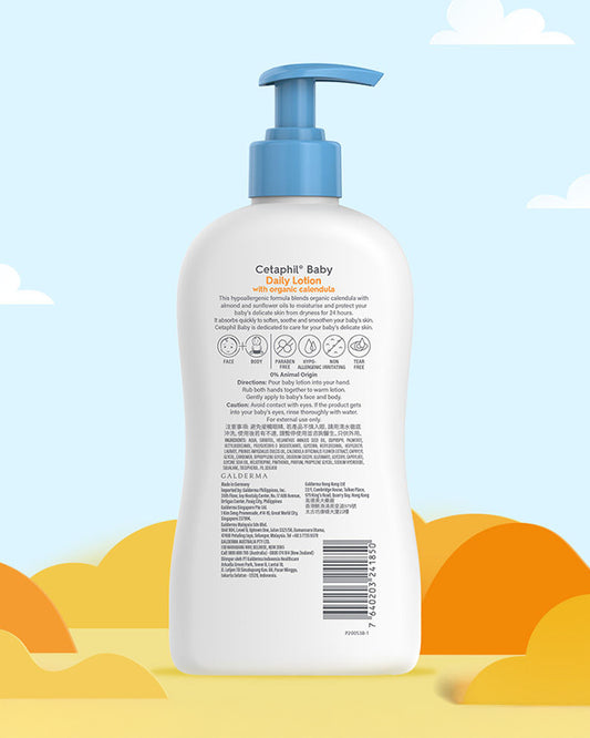 Cetaphil Baby Lotion-With Organic Calendula-Soothes & Nourishes Skin