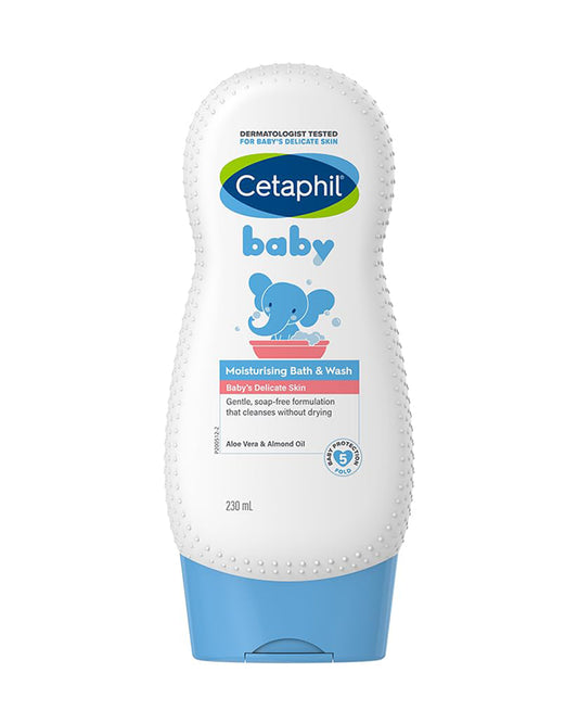 Cetaphil Moisturising Baby Bath & Wash-With Aloe Vera & Almond Oil-For Cleansing & Skin Soothening