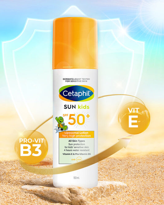Cetaphil Sun Kids SPF 50+ Lotion-With Vitamin E & Pro-Vitamin B5-Water Resistant