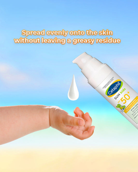 Cetaphil Sun Kids SPF 50+ Lotion-With Vitamin E & Pro-Vitamin B5-Water Resistant