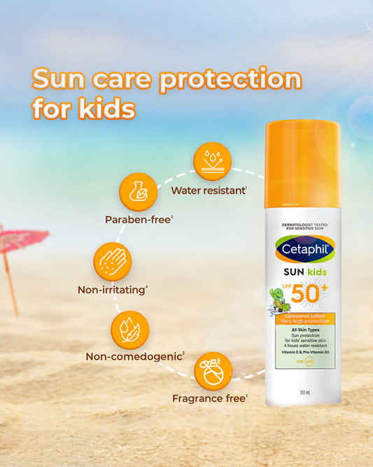 Cetaphil Sun Kids SPF 50+ Lotion-With Vitamin E & Pro-Vitamin B5-Water Resistant