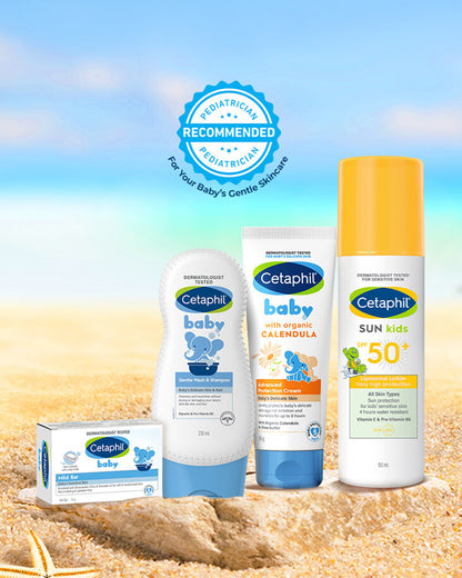 Cetaphil Sun Kids SPF 50+ Lotion-With Vitamin E & Pro-Vitamin B5-Water Resistant