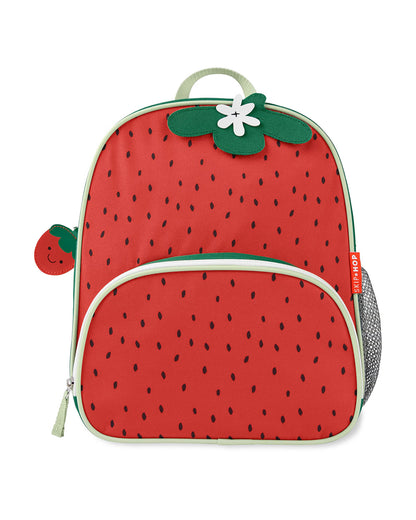 Skip Hop Spark Style Little Kid Backpack-Strawberry-With Front Zip Pocket & Adjustable Padded Straps