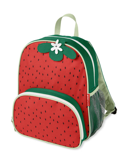 Skip Hop Spark Style Little Kid Backpack-Strawberry-With Front Zip Pocket & Adjustable Padded Straps