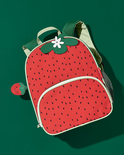 Skip Hop Spark Style Little Kid Backpack-Strawberry-With Front Zip Pocket & Adjustable Padded Straps