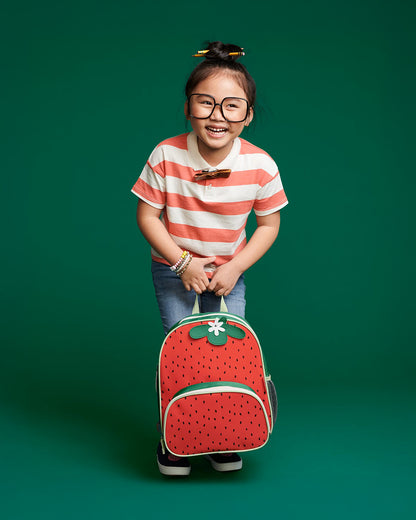 Skip Hop Spark Style Little Kid Backpack-Strawberry-With Front Zip Pocket & Adjustable Padded Straps