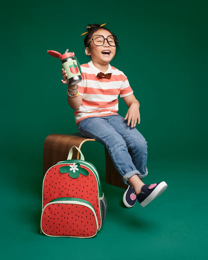 Skip Hop Spark Style Little Kid Backpack-Strawberry-With Front Zip Pocket & Adjustable Padded Straps