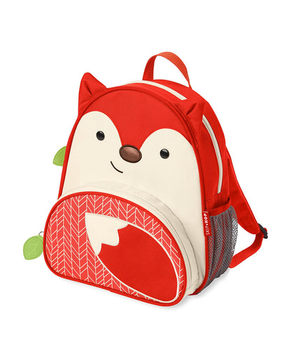 Skip Hop Zoo Little Kid Bagpack-Fox-With Mesh Bottle Pocket & Adjustable Padded Straps