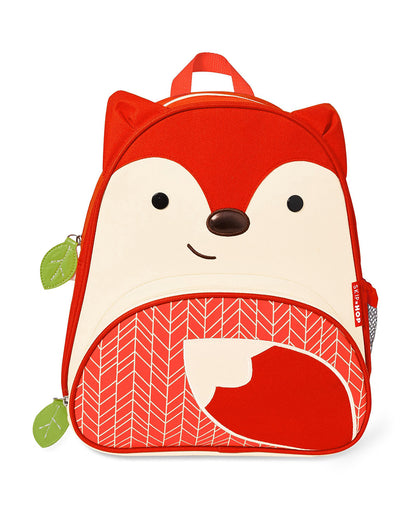 Skip Hop Zoo Little Kid Bagpack-Fox-With Mesh Bottle Pocket & Adjustable Padded Straps