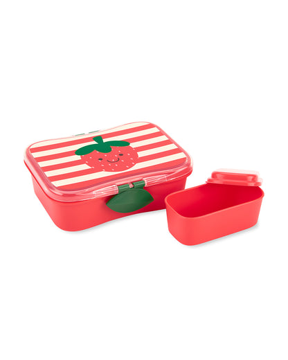 Skip Hop Spark Style Lunch Kit-4-Piece Set-With Leakproof Lid-Strawberry-For Feeding Infants