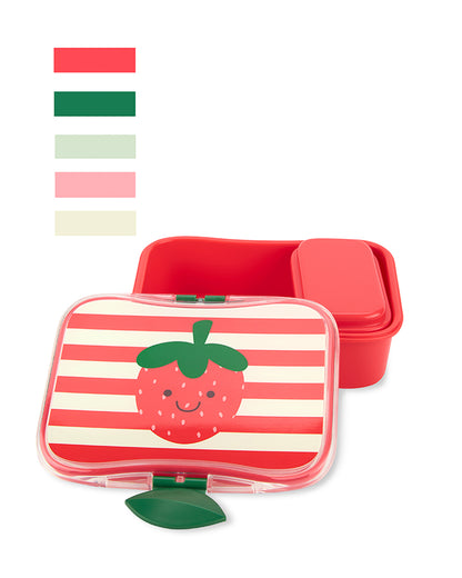 Skip Hop Spark Style Lunch Kit-4-Piece Set-With Leakproof Lid-Strawberry-For Feeding Infants