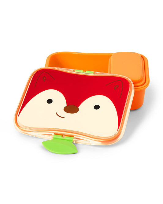 Skip Hop Zoo School Essentials Kit-Lunch box(700ml)-Straw Sipper(390ml)-Fox-3Y+
