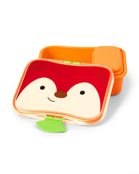 Skip Hop Zoo School Essentials Kit-Lunch box(700ml)-Straw Sipper(390ml)-Fox-3Y+