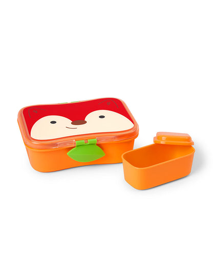 Skip Hop Zoo School Essentials Kit-Lunch box(700ml)-Straw Sipper(390ml)-Fox-3Y+