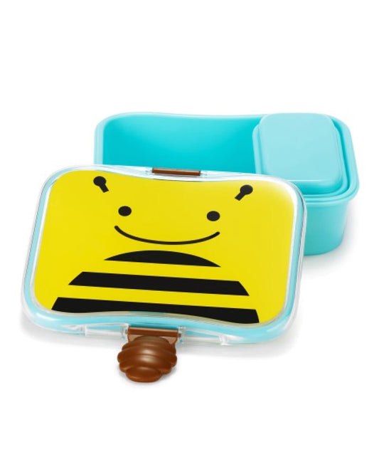 Skip Hop Zoo Lunch Kit-4-Piece Set-With Leakproof Lid-Bee-For Feeding Infants
