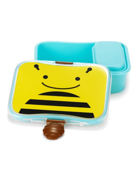 Skip Hop Zoo School Essentials Kit-Lunch box(700ml)-Tritan Straw Sipper(355ml)-Bee-3Y+