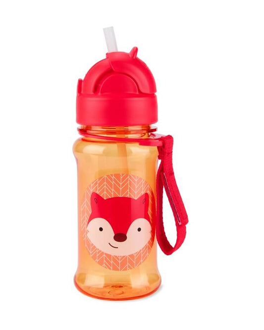 Skip Hop Zoo Tritan Renew Straw Sipper-Handy Grab Strap-Fox-355 ml