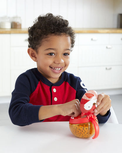 Skip Hop Zoo Snack Cup-Fox-No Slip Handle-222 ml-For Feeding Infants