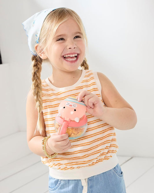 Skip Hop Zoo Snack Cup-Cat-No Slip Handle-222 ml-For Feeding Infants