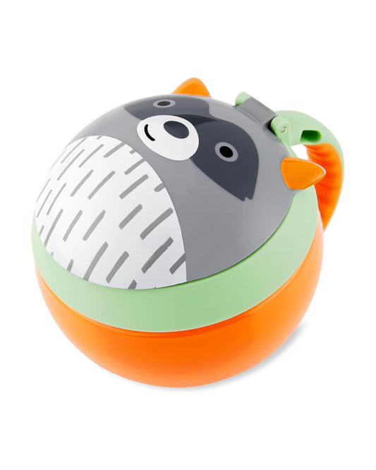 Skip Hop Zoo Snack Cup-Raccoon-No Slip Handle-222 ml-For Feeding Infants