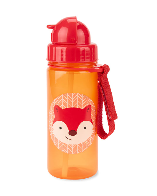 Skip Hop Zoo Straw Sipper-Handy Grab Strap-Fox-390 ml