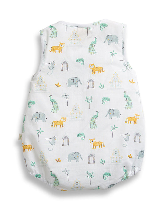 Tiny Twig White Bubble Romper-Voile-Paradise-For Infants