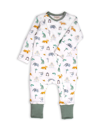 Tiny Twig White Sleepsuit-100% Organic Cotton-Perfect Paradise-For Infants