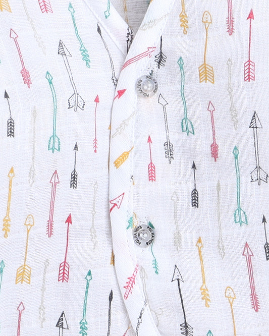 Polka Tots Multicolor Jhablas-Cotton-Printed-Pack of 3-For Infants