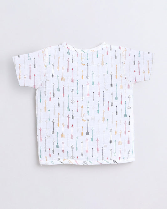 Polka Tots Multicolor Jhablas-Cotton-Printed-Pack of 3-For Infants