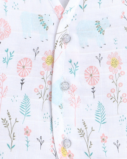 Polka Tots Multicolor Jhablas-Cotton-Printed-Pack of 3-For Infants